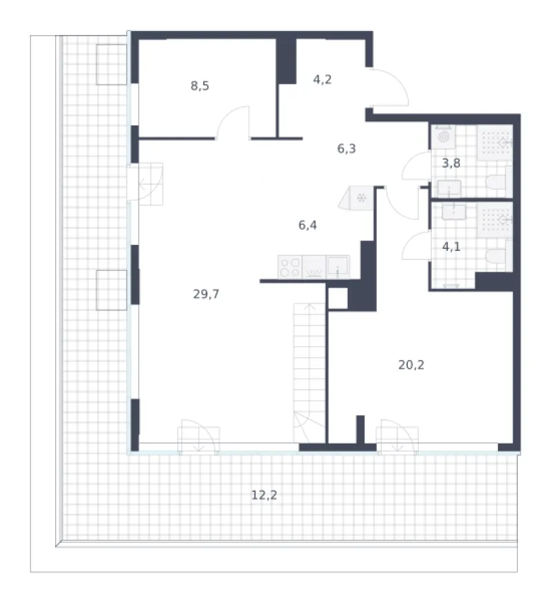 5-комн. 161.6 м²