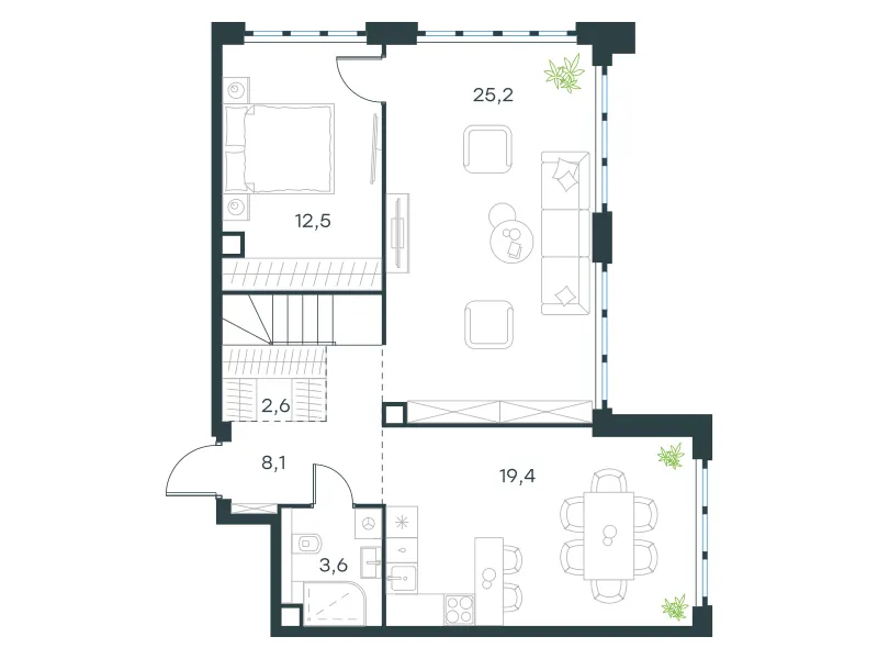 4-комн. 115.4 м²