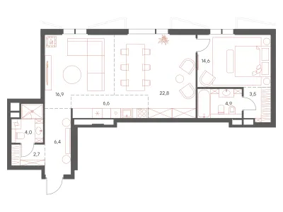 82,4 м² — планировка