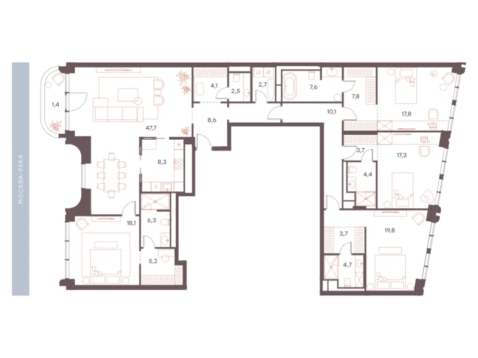 5-комн. 201,8 м²