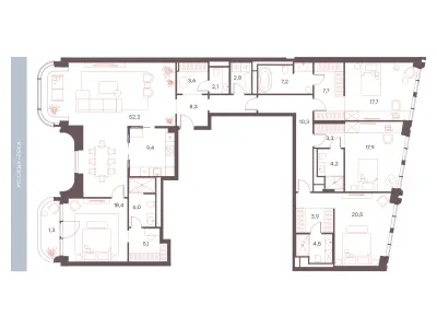 206,4 м² — планировка