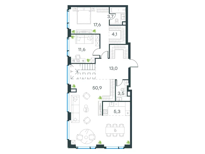6-комн. 183 м²