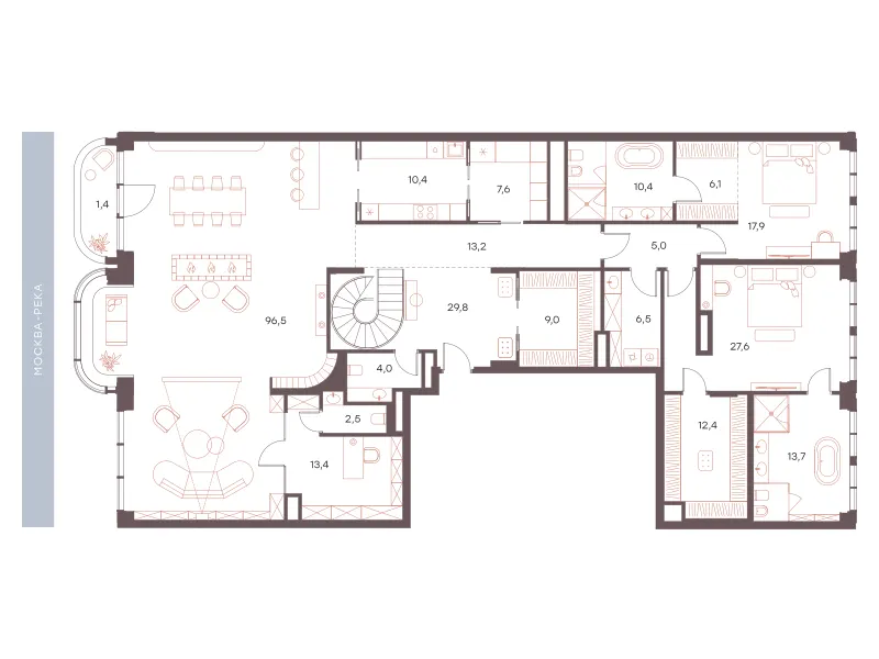 5-комн. 275.6 м²
