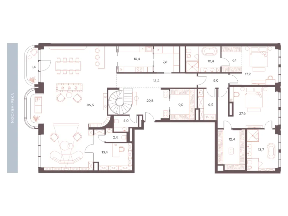 5-комн. 275,6 м²