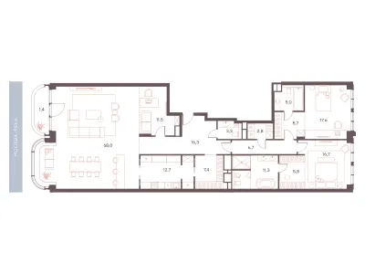 192,2 м² — планировка