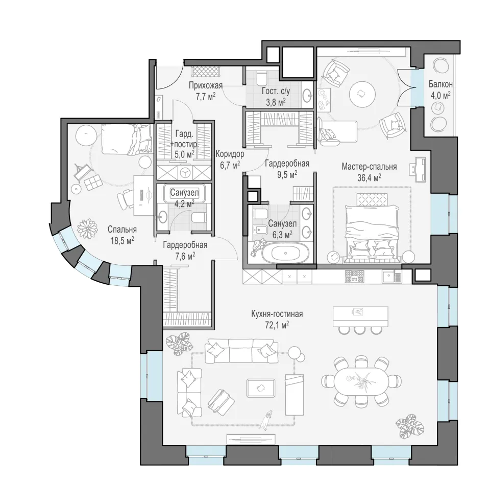 4-комн. 178,8 м²