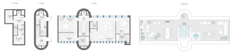 2-комн. 213.7 м²