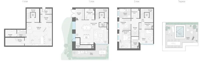 2-комн. 351.9 м²