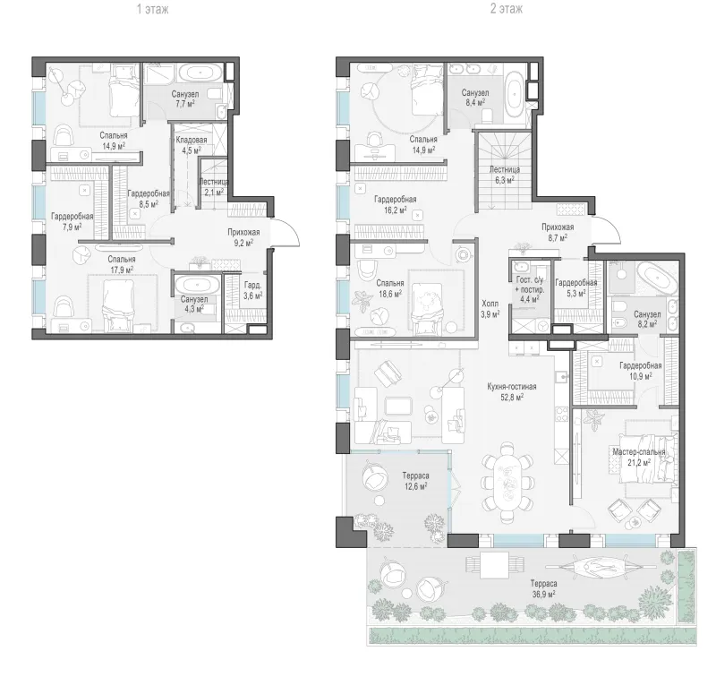 5-комн. 263.6 м²