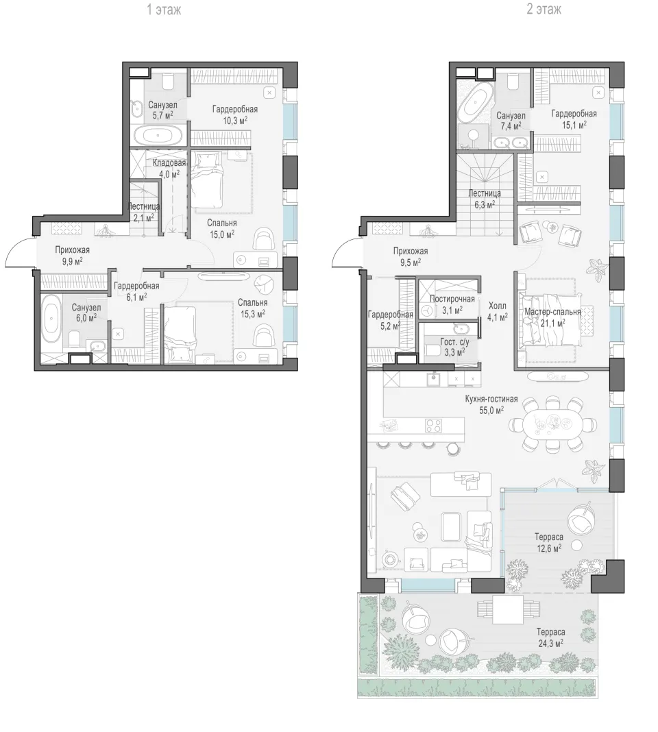 3-комн. 207,9 м²