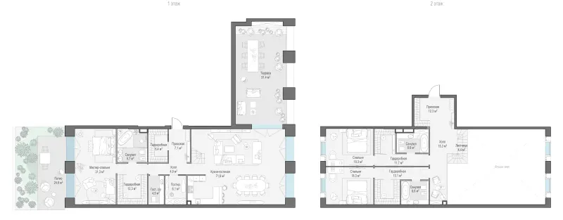 3-комн. 276.1 м²