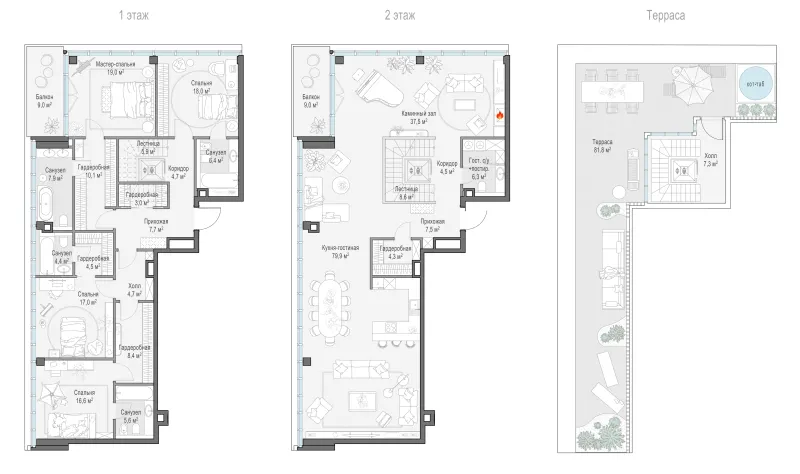5-комн. 295 м²