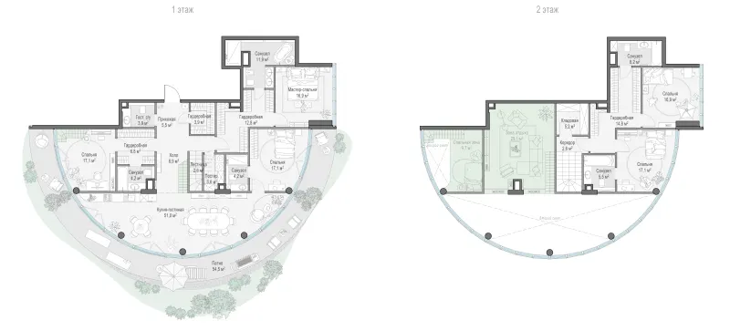 5-комн. 239 м²