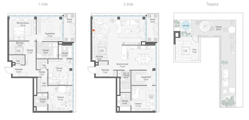 4-комн. 255.4 м²