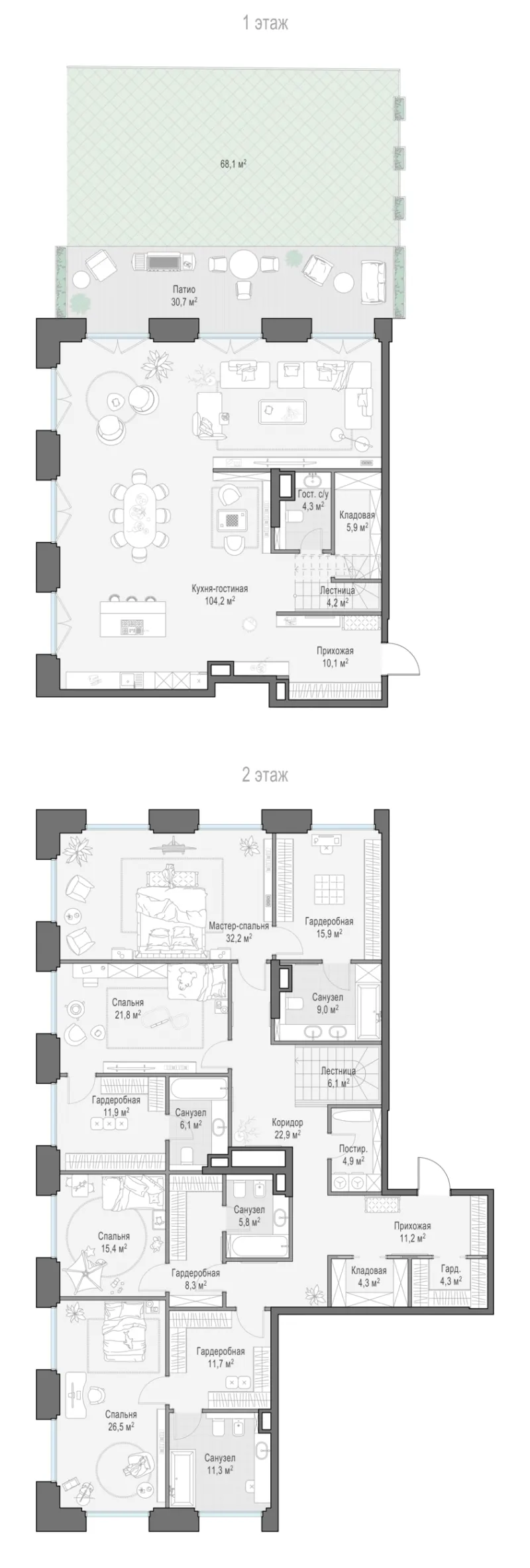 4-комн. 355.5 м²