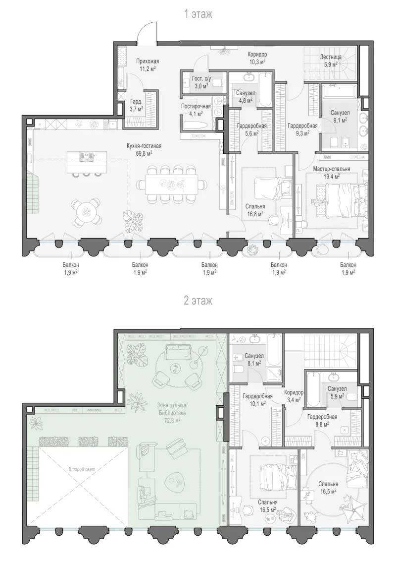 4-комн. 245.6 м²