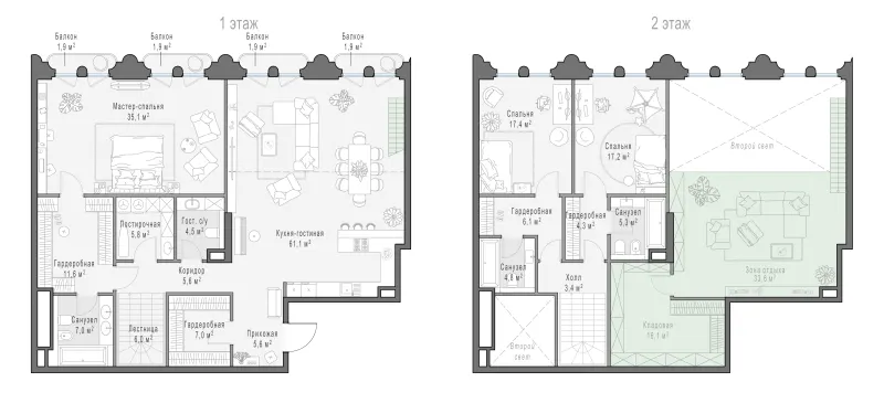 3-комн. 212.3 м²
