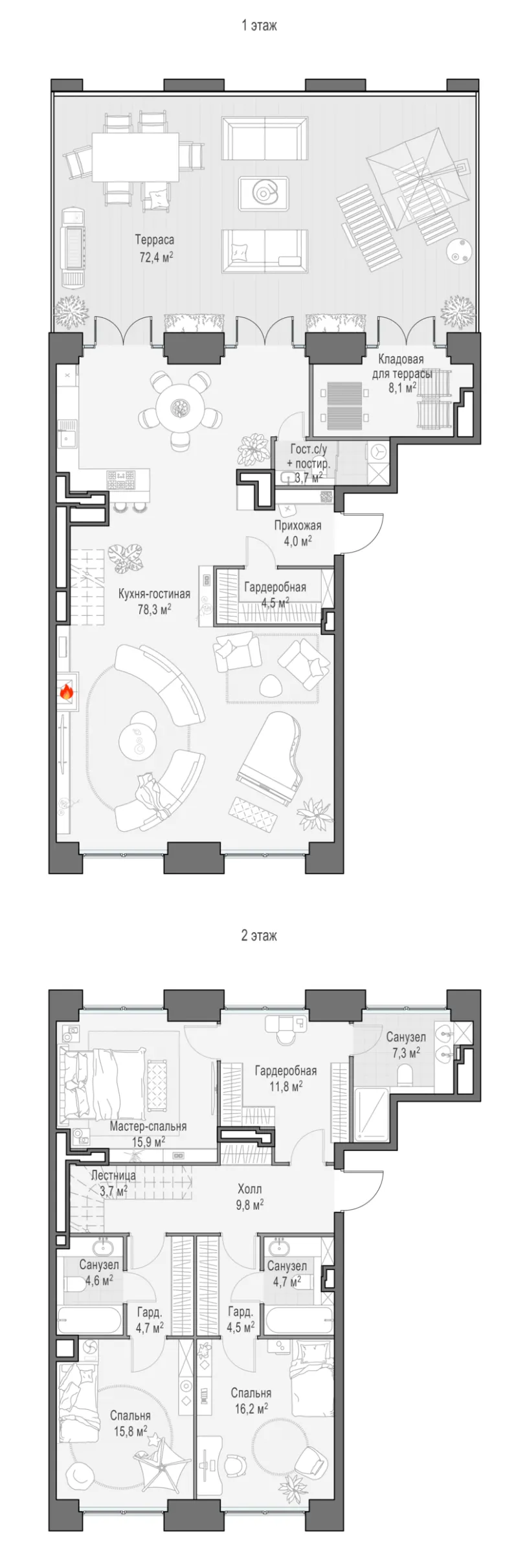 4-комн. 221.5 м²
