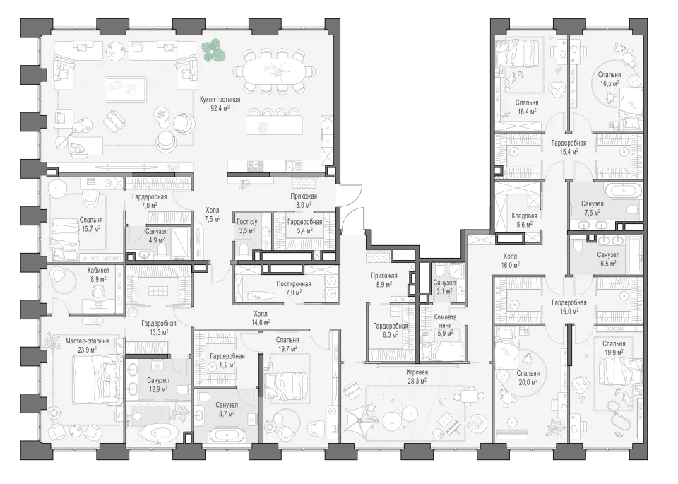 6-комн. 455,5 м²