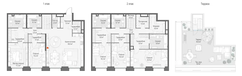 5-комн. 263.8 м²