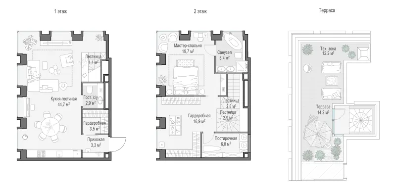 2-комн. 109.2 м²