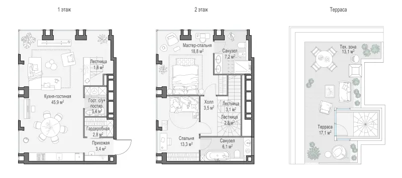 2-комн. 109.6 м²
