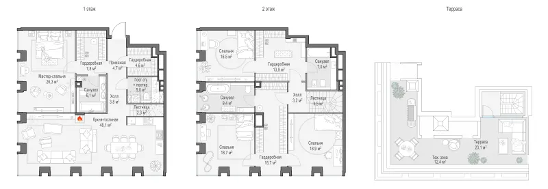 4-комн. 212.9 м²
