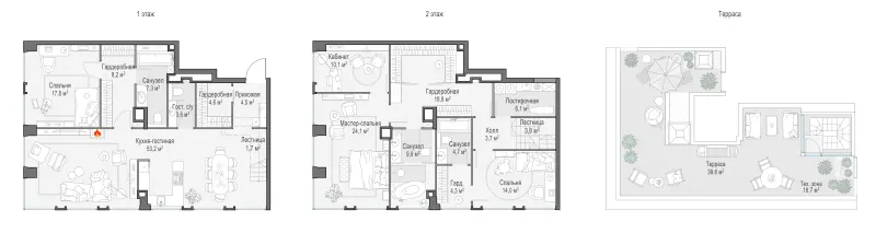 4-комн. 196.8 м²