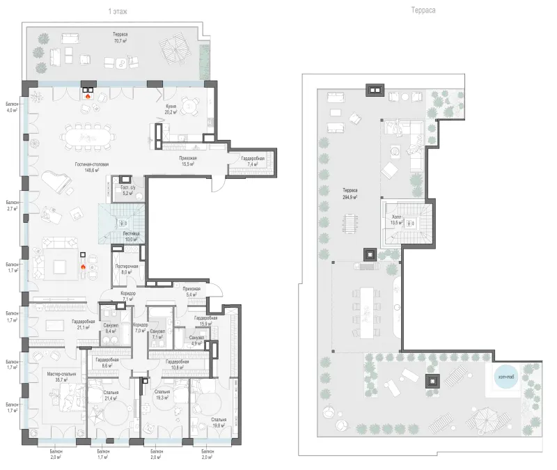 5-комн. 433.2 м²