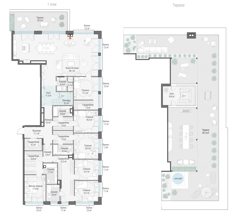 5-комн. 348,1 м²