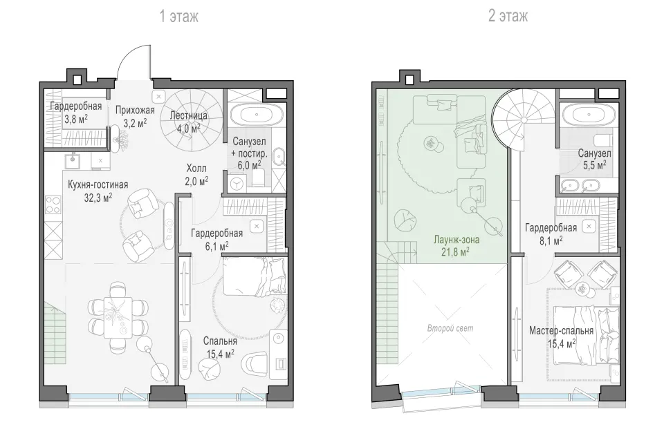 2-комн. 101,6 м²