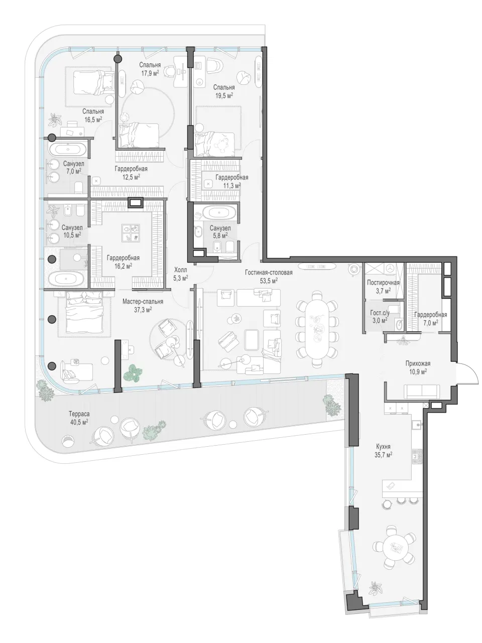 5-комн. 285,7 м²