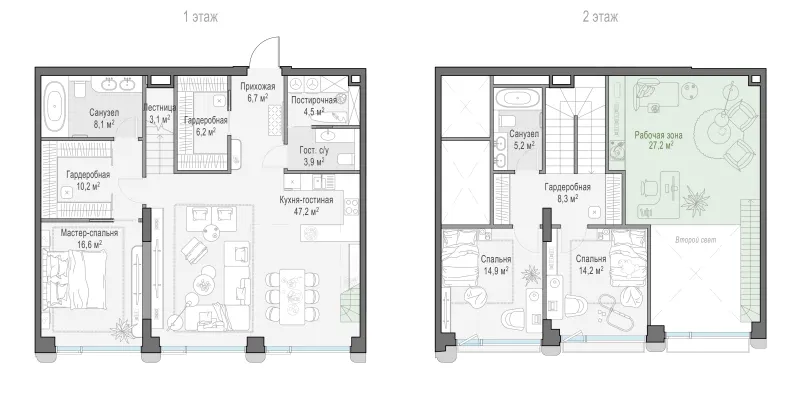 3-комн. 150.4 м²