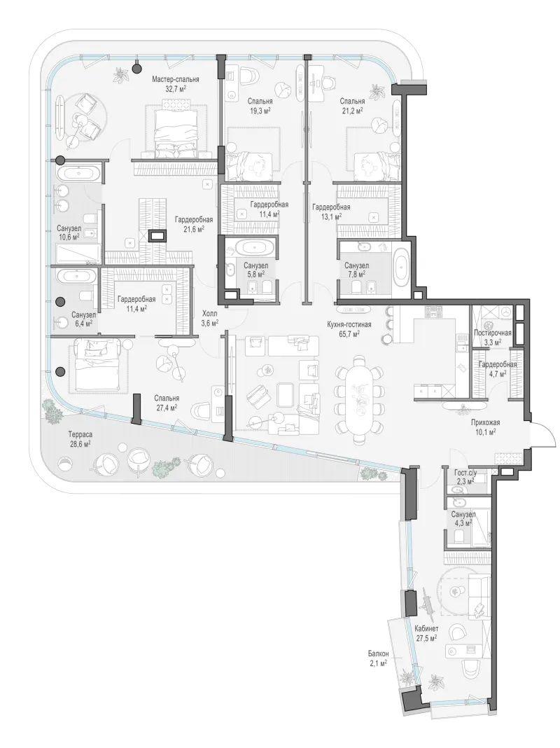 5-комн. 318.4 м²