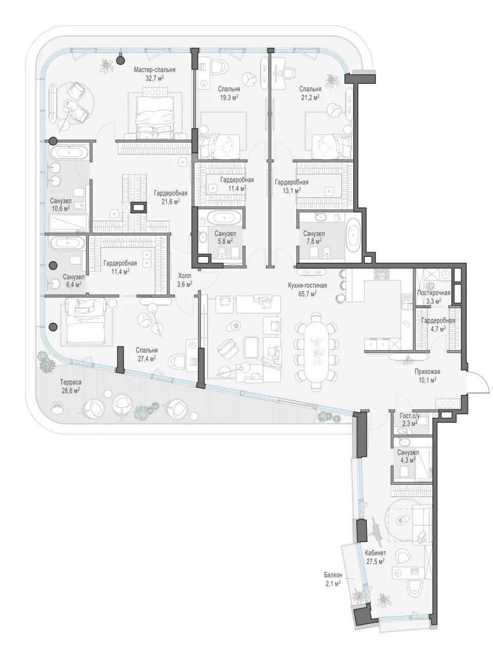 5-комн. 318,4 м²