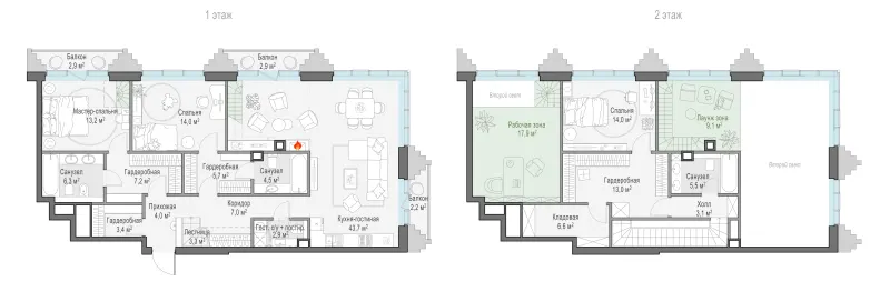 4-комн. 164.1 м²