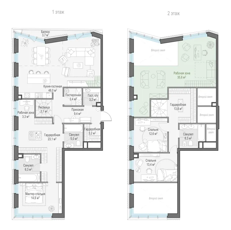 4-комн. 172.2 м²