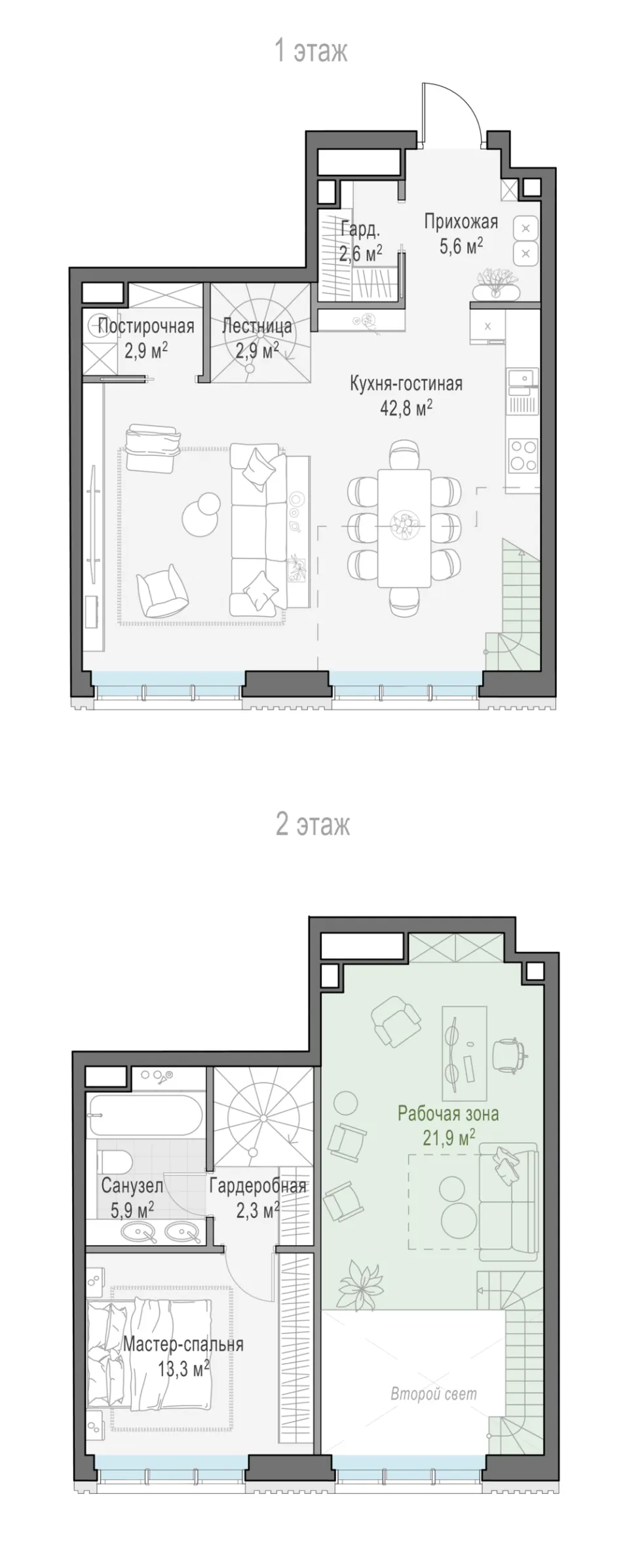 2-комн. 78,3 м²