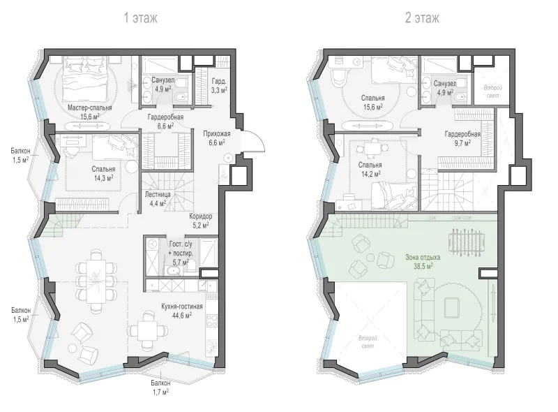 4-комн. 157.3 м²