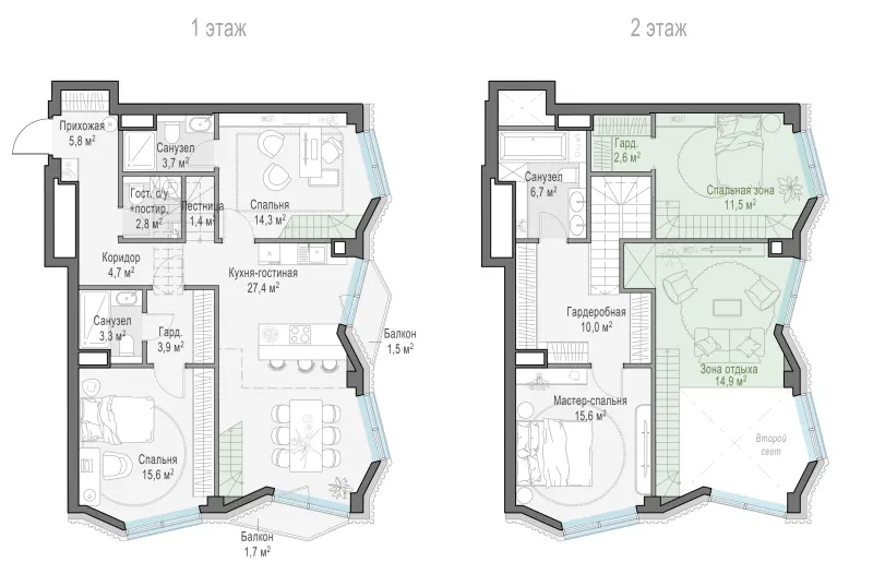 3-комн. 117.6 м²