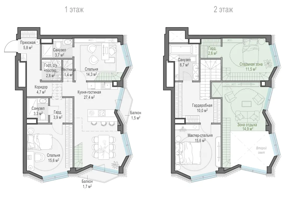 3-комн. 117,6 м²