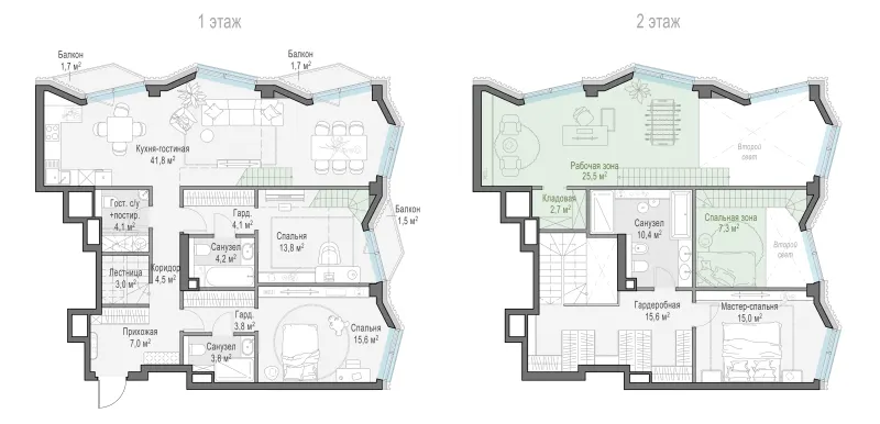 3-комн. 146.5 м²