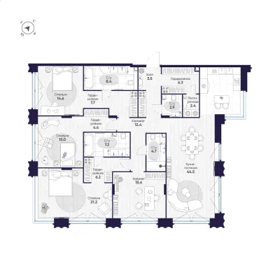 177 м² — планировка