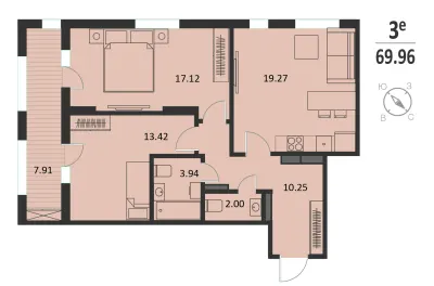 70 м² — планировка