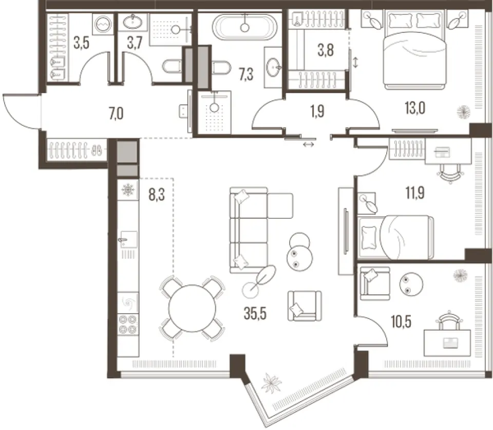 4-комн. 106,4 м²
