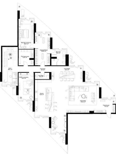 5-комн. 359.3 м²