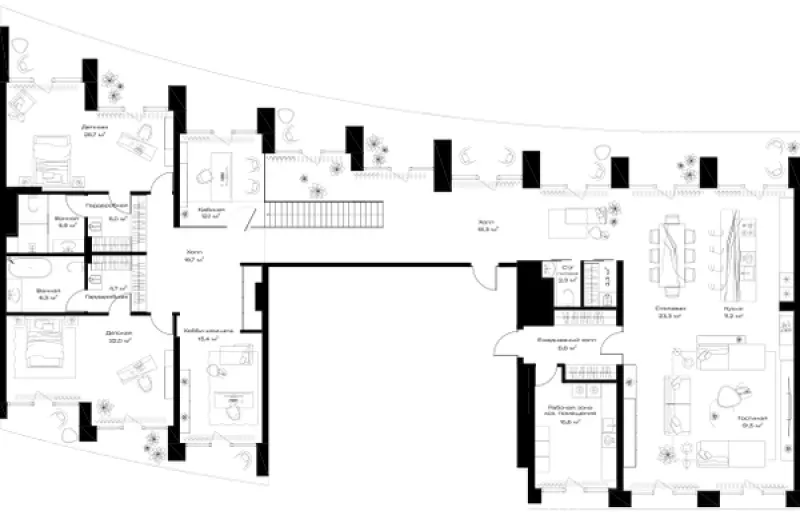 5-комн. 434.6 м²