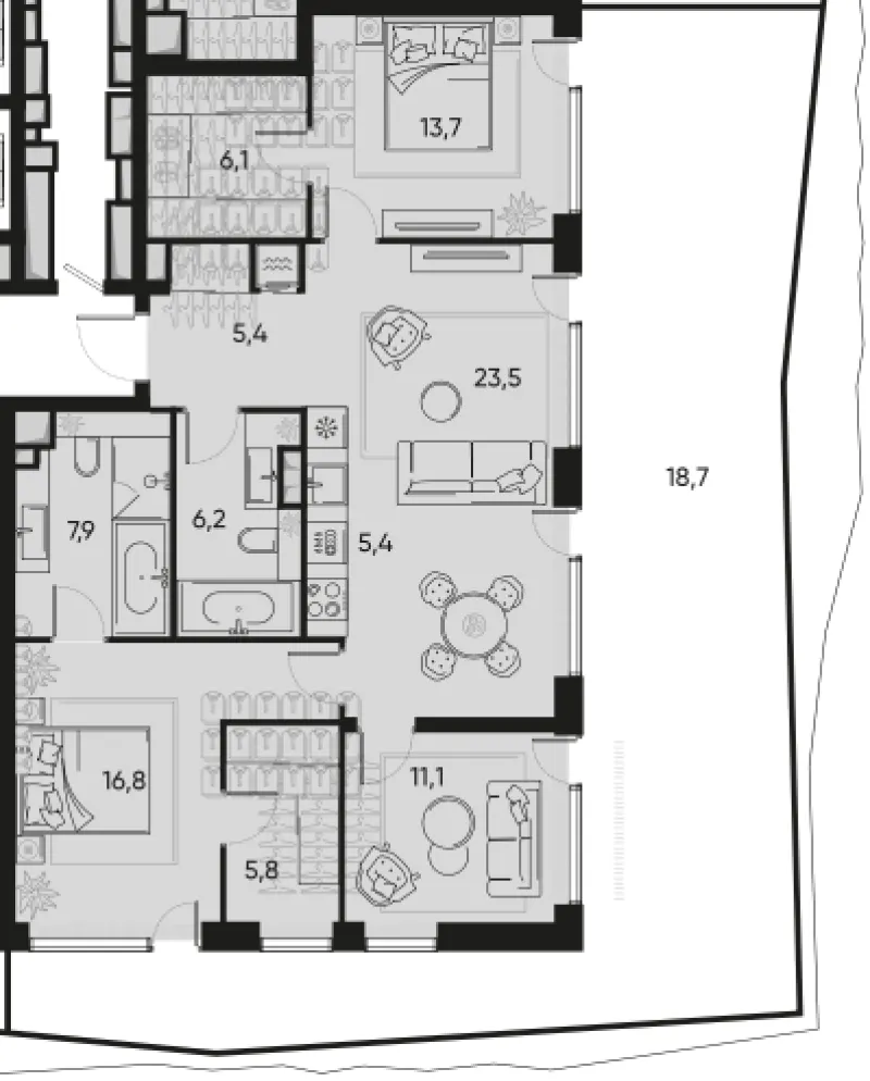 4-комн. 102.4 м²