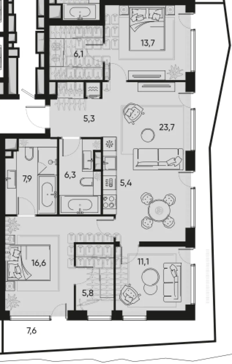 4-комн. 102.4 м²